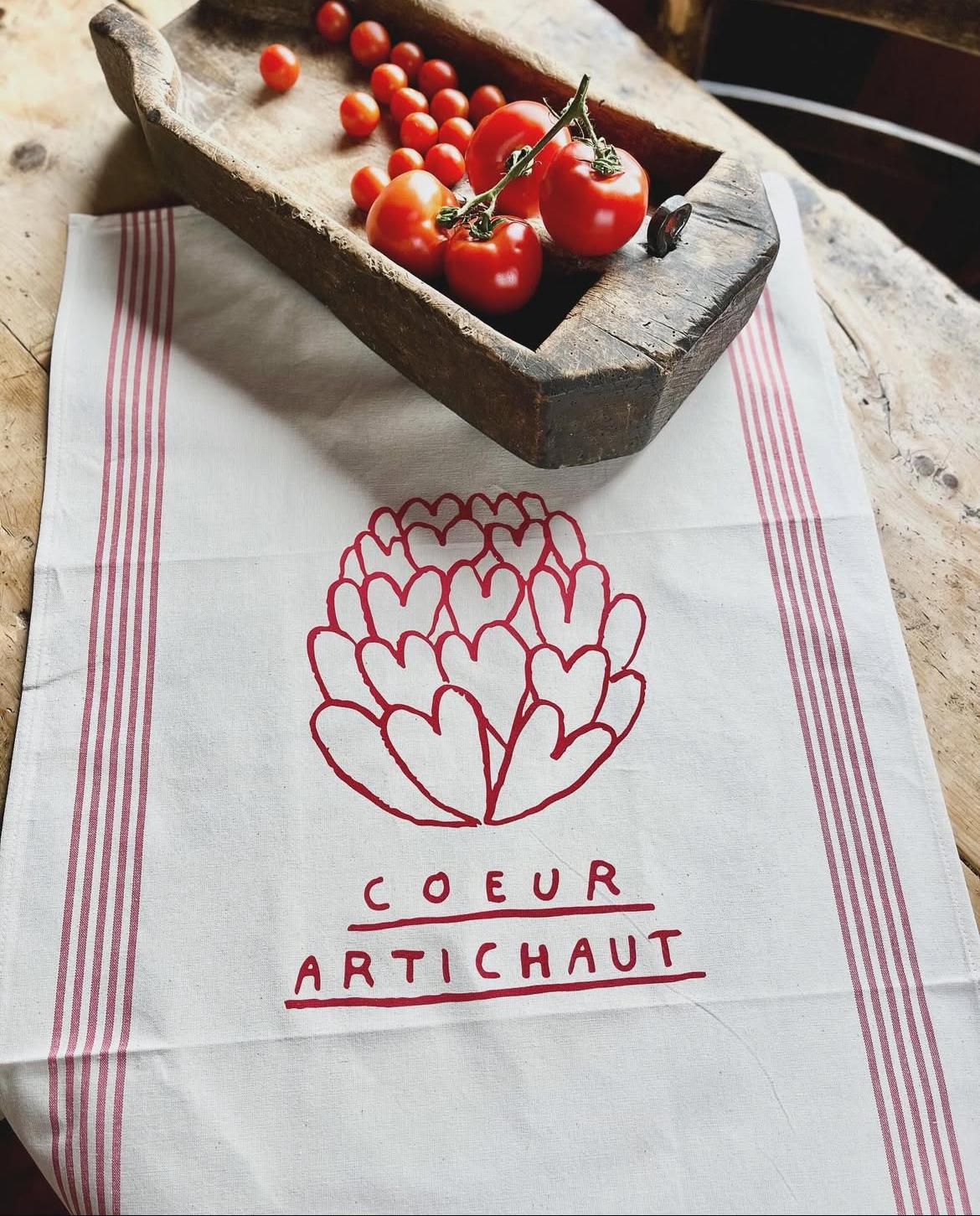Torchon "Cœur Artichaut"