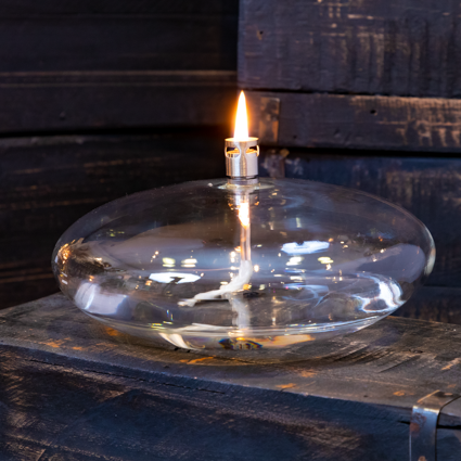 Lampe à huile en verre soufflé - Taille moyenne