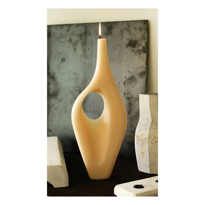 Bougie sculpturale moderne et artistique
