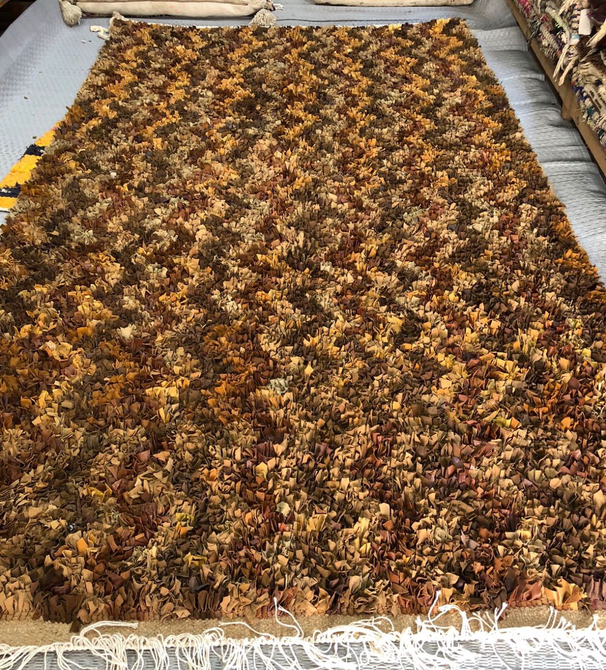 Tapis en cuir marocain