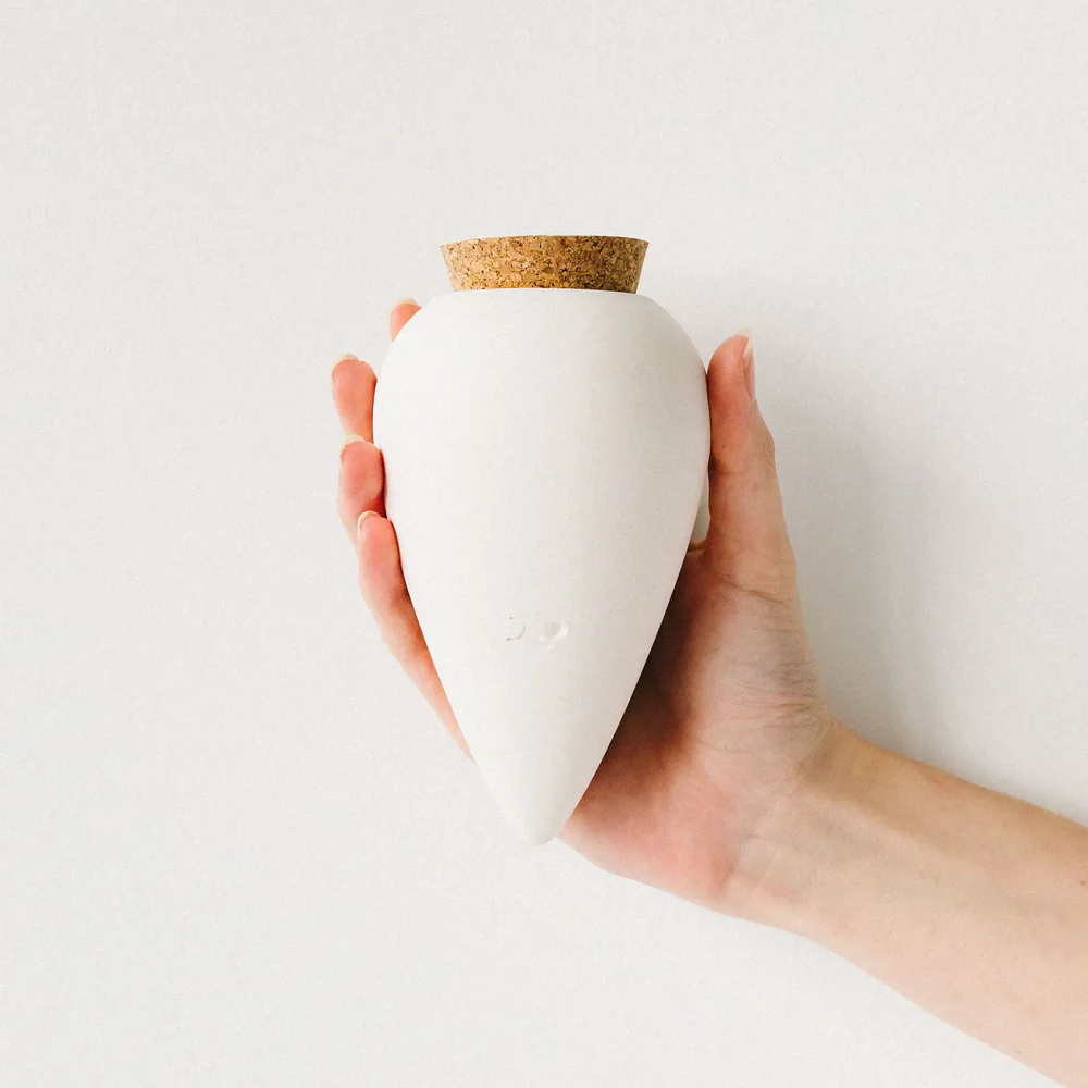 Olla d’arrosage blanche