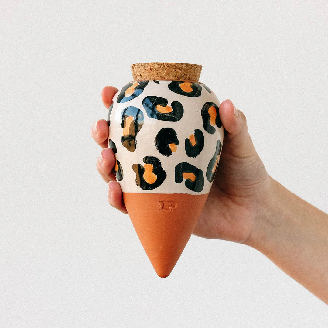 Olla d’arrosage en céramique - Motif léopard